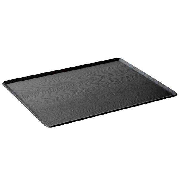 プレイスマット 430×330mm 木製 トレイ ウッドトレー 黒 ブラック 【納期A】【toh-260328】