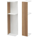 トイレ収納 スリム 細い ラック トイレットペーパー トイレブラシ 収納 おしゃれ 木目 山崎実業 【納期A】【toh-260547】