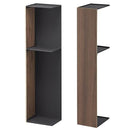 トイレ収納 スリム 細い ラック トイレットペーパー トイレブラシ 収納 おしゃれ 木目 山崎実業 【納期A】【toh-260547】