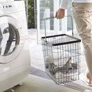 洗濯カゴ ランドリーバスケット かご スチール ワイヤー 大きいサイズ 山崎実業 【納期A】【toh-260555】