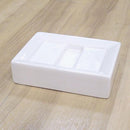 石鹸置き場 ソープトレー 石けんトレイ 洗面所 小物収納 石鹸皿 陶器 白 ホワイト シンプル 【納期A】【toh-261666】