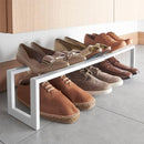 伸縮シューズラック 1段 伸縮式 玄関収納 靴置き 山崎実業 【納期A】【toh-262139】