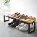 伸縮シューズラック 1段 伸縮式 玄関収納 靴置き 山崎実業 【納期A】【toh-262139】