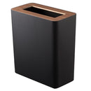 ゴミ箱 小さい 事務所 リビング ごみ箱 黒 白 トラッシュカン 角型 山崎実業 【納期A】【toh-262143】