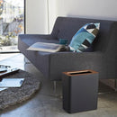 ゴミ箱 小さい 事務所 リビング ごみ箱 黒 白 トラッシュカン 角型 山崎実業 【納期A】【toh-262143】