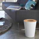 ゴミ箱 丸型 小型 リビング ごみ箱 ブラック ホワイト トラッシュカン 山崎実業 【納期A】【toh-262145】