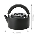 ケトル IH対応 やかん おしゃれ 取っ手 フラット 水平 平ら 蓋 コンパクト 冷蔵庫 収納 茶こし付き 【納期A】【toh-263008】