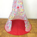 子ども用テント 子供用 キッズ サイズ インテリア 遊び場 花柄 折りたたみ 収納袋 遊び場 プレイルーム 【納期A】【toh-265060】