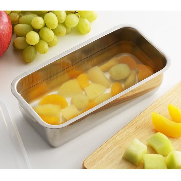 保存容器 ステンレス 透明 ふた付き スリム 入れ物 食品 容器 【納期A】【toh-267311】