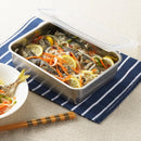 保存容器 ステンレス 透明 蓋 ワイド 薄い スリム 入れ物 食品 容器 【納期A】【toh-267312】