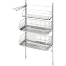 水切りラック シンク 突っ張り つっぱり 水切り台 3段 ステンレス おしゃれ 水切りカゴ 【納期A】【toh-267317】