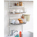 水切りラック シンク 突っ張り つっぱり 水切り台 3段 ステンレス おしゃれ 水切りカゴ 【納期A】【toh-267317】