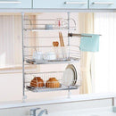 水切りラック シンク 突っ張り つっぱり 水切り台 3段 ステンレス おしゃれ 水切りカゴ 【納期A】【toh-267317】