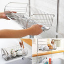 水切りラック シンク 突っ張り つっぱり 水切り台 3段 ステンレス おしゃれ 水切りカゴ 【納期A】【toh-267317】