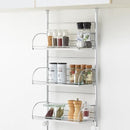 調味料ラック 突っ張り キッチンラック 大容量 収納力 省スペース つっぱり 3段 調味料棚 収納 スチール ステンレス コンパクト コンロ シンク 整理 日本製 国産 【納期A】【toh-267322】