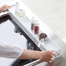 排気口カバー コンロ 黒 白 伸縮式 キッチン 棚 山崎実業 【納期A】【toh-268003】