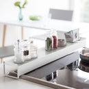 排気口カバー コンロ 黒 白 伸縮式 キッチン 棚 山崎実業 【納期A】【toh-268003】