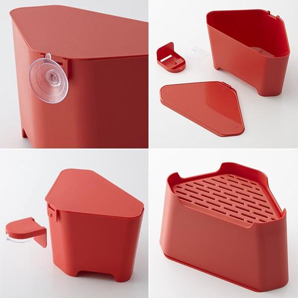 三角コーナー おしゃれ シンク ごみ箱 シンクコーナー フタつき 蓋 水切り 山崎実業 【納期A】【toh-268026】