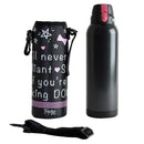 水筒 子供 1L 1リットル 直飲み カバー付き ステンレス 女子 キッズ 保冷専用 【納期A】【toh-269214】