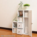 トイレ 収納棚 2段 ラック スリム おしゃれ 壁 小さい 小型 可動棚 オープンラック トイレ収納 白 ホワイト 小物入れ 棚 シンプル トイレ用品 【納期A】【toh-270568】