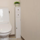 トイレ 収納 棚 引き出し 2段 スリム おしゃれ 小さい ミニ 小型 引出し 扉付き 二段 北欧 かわいい 生理用品 小物収納 トイレ用品 備品 収納棚 【納期A】【toh-270569】