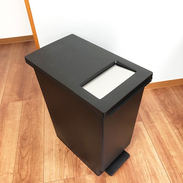 ゴミ箱 45リットル おしゃれ スリム キッチン 45l ごみ箱 フタ付き 蓋つき ペダル式 分別 棚下 カウンター下 大容量 オシャレ シンプル 2way プッシュ式 ふた 【納期A】【toh-270802】