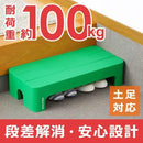 ステップ台 踏み台 屋外 屋内 庭 ベランダ テラス 屋内 玄関 リビング 子ども部屋 子供 おしゃれ 段差解消 ワイド 安心 安全 耐荷重 丈夫 頑丈 日本製 国産 【納期A】【toh-271459】