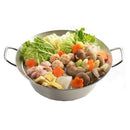 鍋 ステンレス製 うどんすき 湯豆腐 しゃぶしゃぶ 日本製 土鍋 IH対応 28cm 【納期A】【toh-272352】