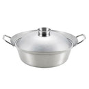 鍋 ステンレス製 うどんすき 湯豆腐 しゃぶしゃぶ 日本製 土鍋 IH対応 28cm 【納期A】【toh-272352】
