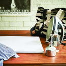 アイロン台 シンプル アイロンマット 黒 ブラック 白 ホワイト 【納期A】【toh-275186】