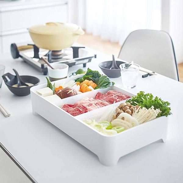 仕切りトレー トレイ 盛り付け皿 お鍋用 水切り 山崎実業 【納期A】【toh-276103】
