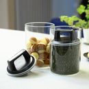 保存容器 ガラス 密封 酸化防止 エア抜き 珈琲豆 エアリデューサー キャニスター 【納期A】【toh-276598】