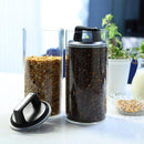 保存容器 おしゃれ ガラス容器 密閉 酸化防止 エアリデューサー キャニスター 【納期A】【toh-276599】