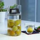 保存容器 おしゃれ ガラス容器 密閉 酸化防止 エアリデューサー キャニスター 【納期A】【toh-276599】