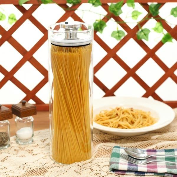 保存ガラス容器 密封 密閉 パスタ スパゲティ 麺 保管 酸化防止 長い ロング スリム エアリデューサー キャニスター 【納期A】【toh-276603】