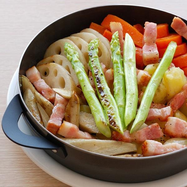グリルパン 蓋付き ダッチオーブン風料理 網つき 魚焼き器対応 【納期A】【toh-276675】