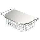 シンク用水切りトレー 水きりカゴ 水切り台 ディッシュラック 流し台 シンクトレー ステンレス 【納期A】【toh-276700】