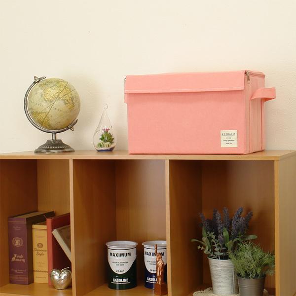 収納ボックス ファブリック 取っ手 持ち手 ふた付き フタ 蓋つき 衣類収納 小物収納 ケース 入れ物 折りたたみ 折り畳み 幅33cm 高さ22cm 【納期A】【toh-277499】