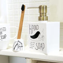 ディスペンサーボトル ハンドソープ用 おしゃれ 白 ホワイト イラスト 詰め替え 容器 【納期A】【toh-278404】