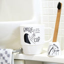 コップ 歯磨き用 歯みがき用 マグカップ 白 おしゃれ イラスト 【納期A】【toh-278405】