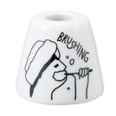 歯ブラシホルダー 歯ブラシ立て 歯ブラシスタンド 白 おしゃれ イラスト 【納期A】【toh-278407】