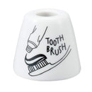 歯ブラシホルダー 歯ブラシ立て 歯ブラシスタンド 白 おしゃれ イラスト 【納期A】【toh-278407】