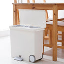 ゴミ箱 分別 おしゃれ キッチン 横型 ワイド キャスター付き リビング 25L 【納期A】【toh-279124】