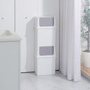 ゴミ箱 フタつき キッチン リビング 白 ホワイト おしゃれ スッキリ ごみ箱 【納期A】【toh-279130】