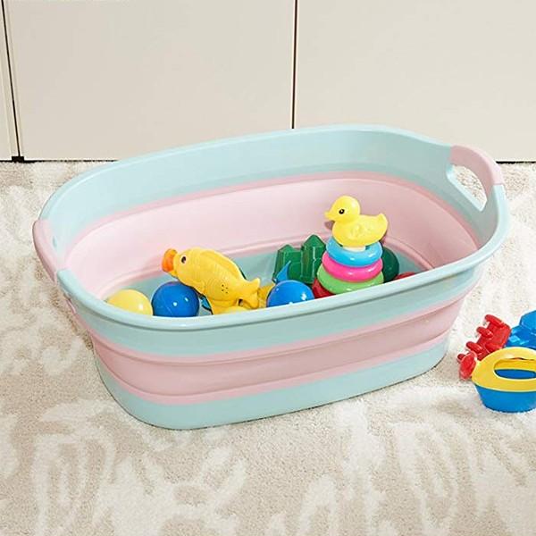 バケツ 折りたたみ アウトドア ベビーバス 赤ちゃん用 ペット用 お風呂 足場 ガーデニング 排水 キャンプ 犬 ネコ 猫 収納 漬け洗い 洗濯 サーフィン 【納期A】【toh-279192】