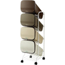 ゴミ箱 4段 分別型 キャスターつき フタ付き おしゃれ カフェ風 【納期A】【toh-279764】