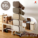 ゴミ箱 5段 分別型 キャスター ふた付き オシャレ 【納期A】【toh-279765】