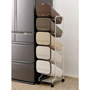 ゴミ箱 5段 分別型 キャスター ふた付き オシャレ 【納期A】【toh-279765】