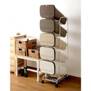 ゴミ箱 5段 分別型 キャスター ふた付き オシャレ 【納期A】【toh-279765】