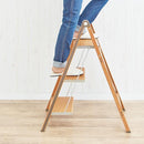 脚立 おしゃれ 3段 踏み台 折りたたみ 収納 スリム 室内 高さ 軽量 屋内 ステップ高さ 【納期A】【toh-279962】